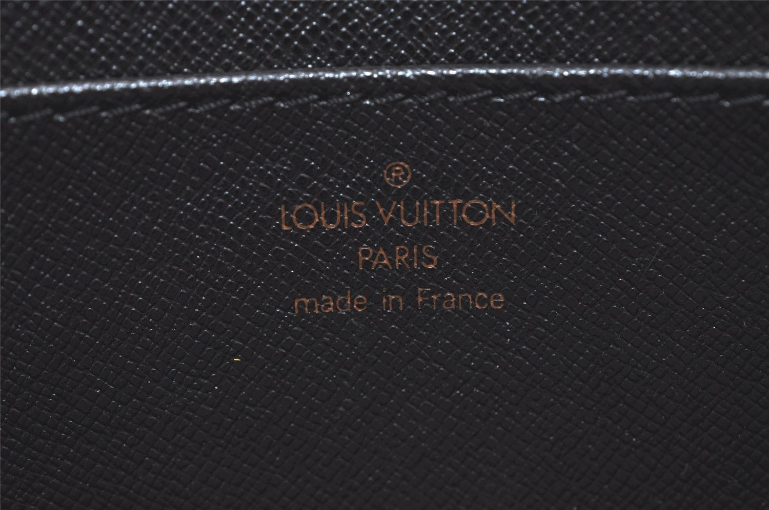 Authentic Louis Vuitton Epi Pochette Homme Clutch Hand Bag Black M52522 LV 4331I