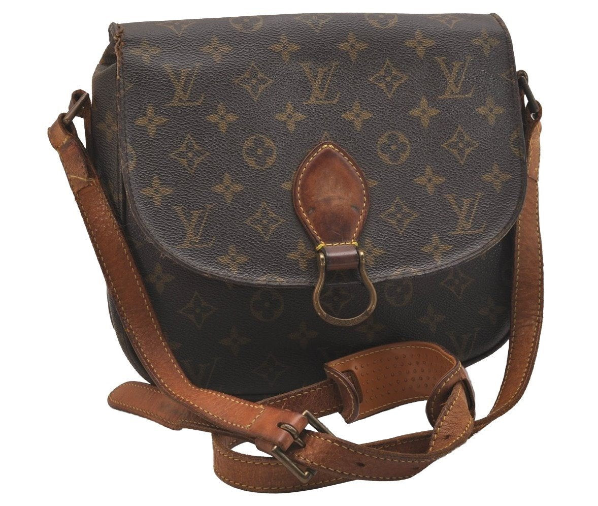 Authentic Louis Vuitton Monogram Saint Cloud GM M51242 Shoulder Cross Bag 4331J