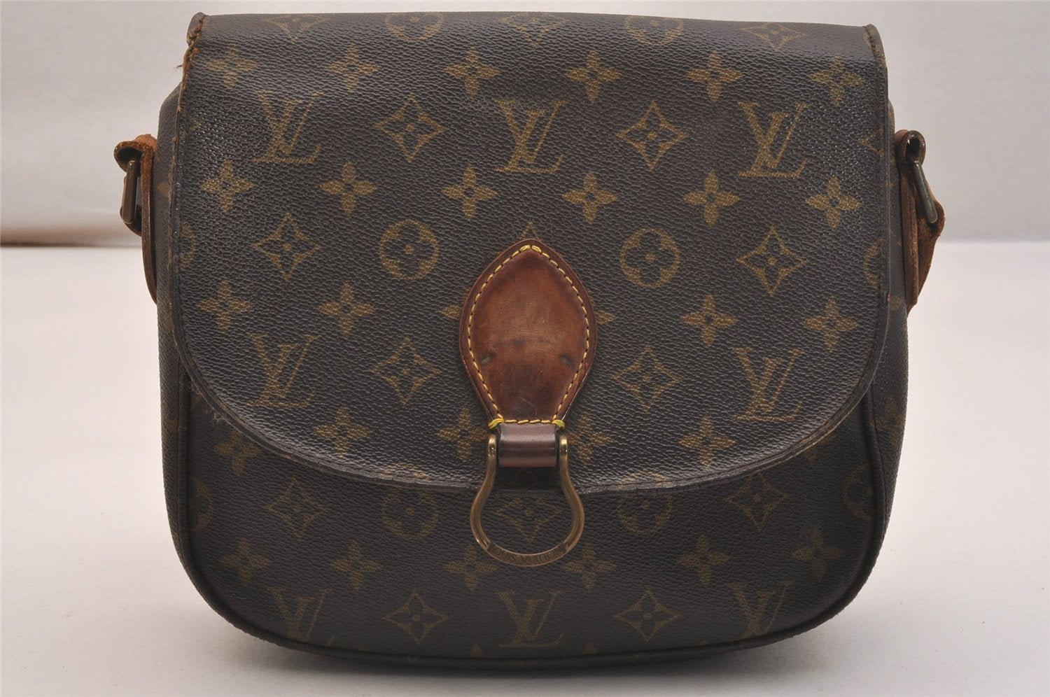 Authentic Louis Vuitton Monogram Saint Cloud GM M51242 Shoulder Cross Bag 4331J