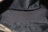 Authentic GUCCI Hand Bag Pouch Purse GG Canvas Leather 0391103 Black Red 4331K