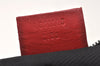Authentic GUCCI Hand Bag Pouch Purse GG Canvas Leather 0391103 Black Red 4331K