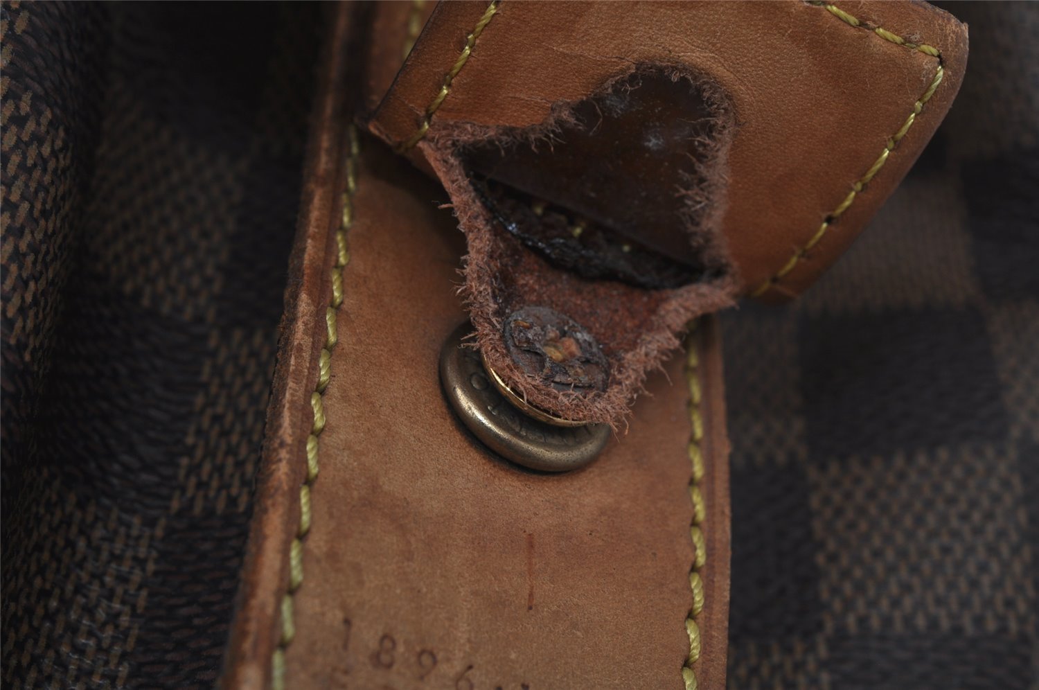 Authentic Louis Vuitton Damier Columbine 100 ANS Shoulder Bag N99037 LV 4333J