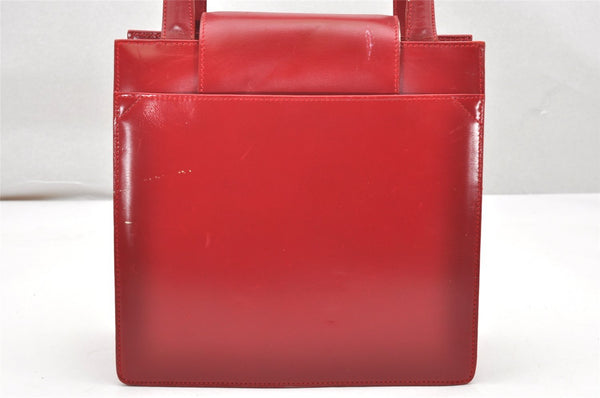 Authentic BVLGARI BVLGARI BVLGARI Leather 2way Shoulder Hand Bag Red 4333K