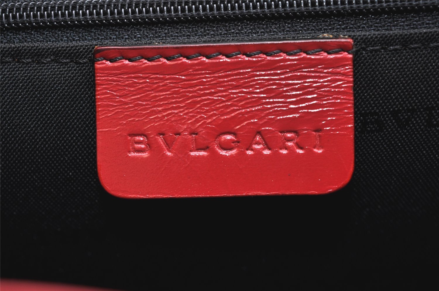 Authentic BVLGARI BVLGARI BVLGARI Leather 2way Shoulder Hand Bag Red 4333K