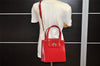 Authentic BVLGARI BVLGARI BVLGARI Leather 2way Shoulder Hand Bag Red 4333K