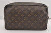 Auth Louis Vuitton Monogram Trousse Toilette 28 Clutch Hand Bag M47522 LV 4334J
