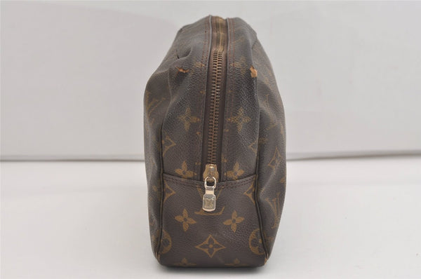 Auth Louis Vuitton Monogram Trousse Toilette 28 Clutch Hand Bag M47522 LV 4334J