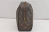 Auth Louis Vuitton Monogram Trousse Toilette 28 Clutch Hand Bag M47522 LV 4334J