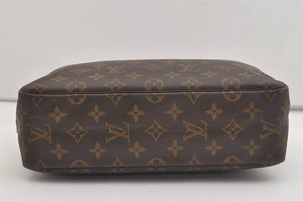 Auth Louis Vuitton Monogram Trousse Toilette 28 Clutch Hand Bag M47522 LV 4334J
