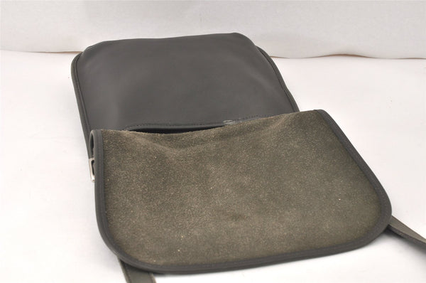 Authentic OLD COACH Vintage Shoulder Cross Bag Leather 9135 Khaki Green 4334K