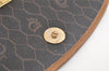 Authentic Christian Dior Honeycomb Clutch Hand Bag Purse PVC Leather Black 4335K