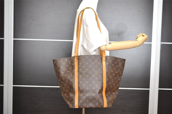 Authentic Louis Vuitton Monogram Sac Shopping PM Tote Bag M51108 LV Junk 4336I