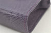 Authentic Salvatore Ferragamo Vara Pouch Purse Leather Purple SF Box Junk 4336K