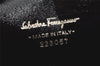 Authentic Salvatore Ferragamo Vara Pouch Purse Leather Purple SF Box Junk 4336K