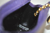 Authentic Salvatore Ferragamo Vara Pouch Purse Leather Purple SF Box Junk 4336K