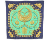 Authentic HERMES Carre 90 Scarf "LES CAVALIERS D`OR" Silk Navy 4337K