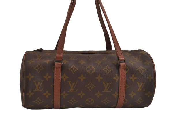 Authentic Louis Vuitton Monogram Papillon 30 Hand Bag Old Model LV 4338J