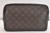 Auth Louis Vuitton Monogram Trousse Toilette 28 Clutch Hand Bag M47522 LV 4338K