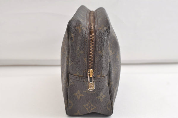 Auth Louis Vuitton Monogram Trousse Toilette 28 Clutch Hand Bag M47522 LV 4338K