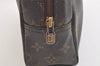 Auth Louis Vuitton Monogram Trousse Toilette 28 Clutch Hand Bag M47522 LV 4338K