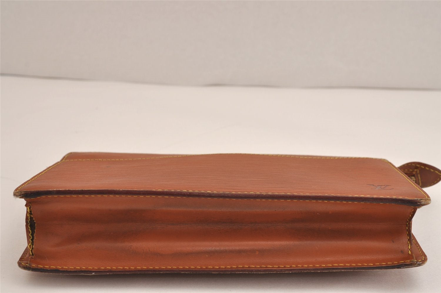 Authentic Louis Vuitton Epi Pochette Homme Clutch Bag Brown M52528 Junk 4339J