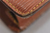 Authentic Louis Vuitton Epi Pochette Homme Clutch Bag Brown M52528 Junk 4339J