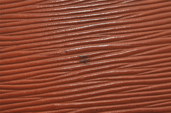 Authentic Louis Vuitton Epi Pochette Homme Clutch Bag Brown M52528 Junk 4339J