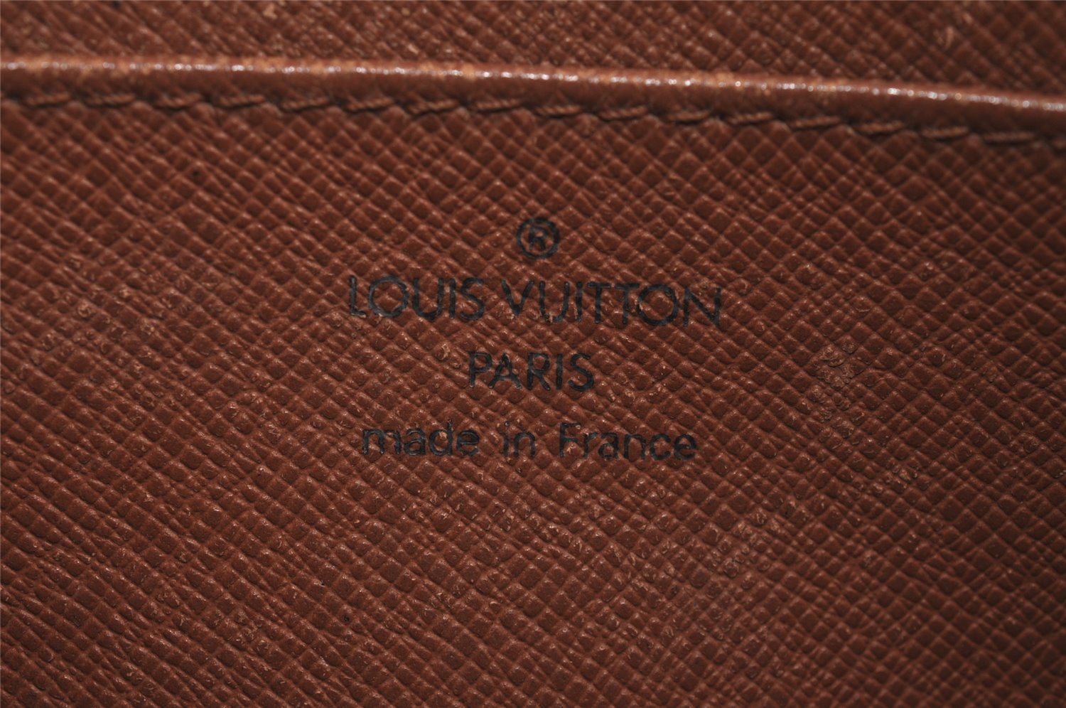 Authentic Louis Vuitton Epi Pochette Homme Clutch Bag Brown M52528 Junk 4339J