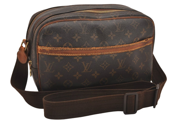 Authentic Louis Vuitton Monogram Reporter PM Shoulder Cross Bag M45254 LV 4340J