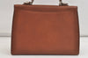 Authentic Burberrys Vintage Leather 2Way Shoulder Hand Bag Purse Brown 4342K