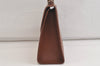 Authentic Burberrys Vintage Leather 2Way Shoulder Hand Bag Purse Brown 4342K