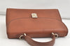 Authentic Burberrys Vintage Leather 2Way Shoulder Hand Bag Purse Brown 4342K