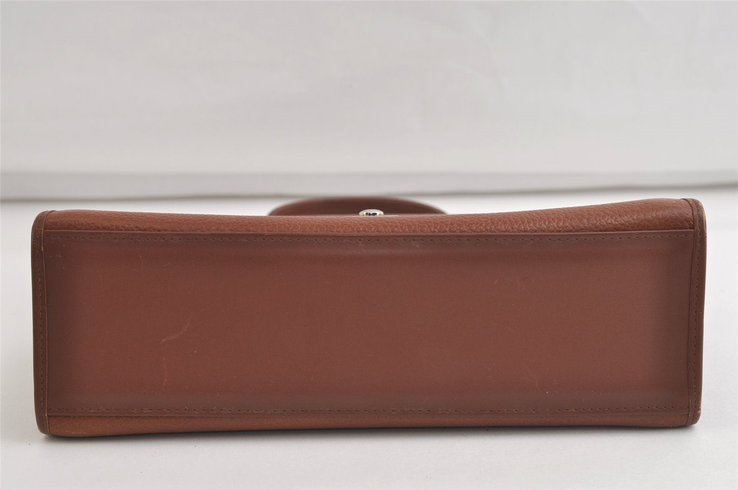Authentic Burberrys Vintage Leather 2Way Shoulder Hand Bag Purse Brown 4342K