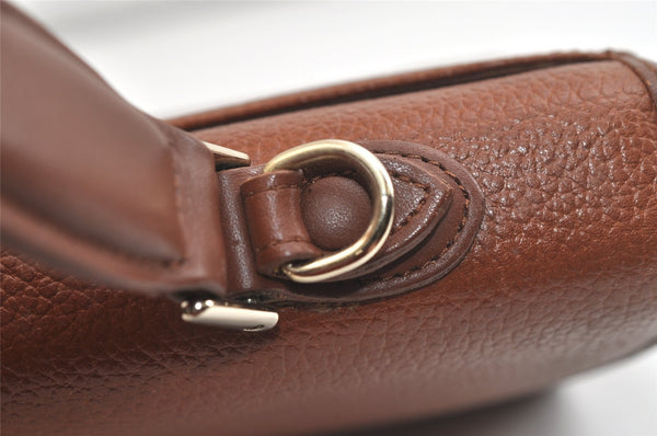 Authentic Burberrys Vintage Leather 2Way Shoulder Hand Bag Purse Brown 4342K
