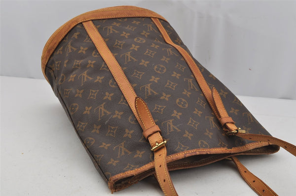 Authentic Louis Vuitton Monogram Bucket GM Shoulder Tote Bag M42236 Junk 4345J