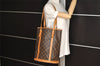 Authentic Louis Vuitton Monogram Bucket GM Shoulder Tote Bag M42236 Junk 4345J