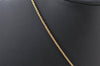 Authentic Christian Dior Gold Tone Chain Rhinestone Pendant Necklace CD 4345K