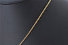 Authentic Christian Dior Gold Tone Chain Rhinestone Pendant Necklace CD 4345K