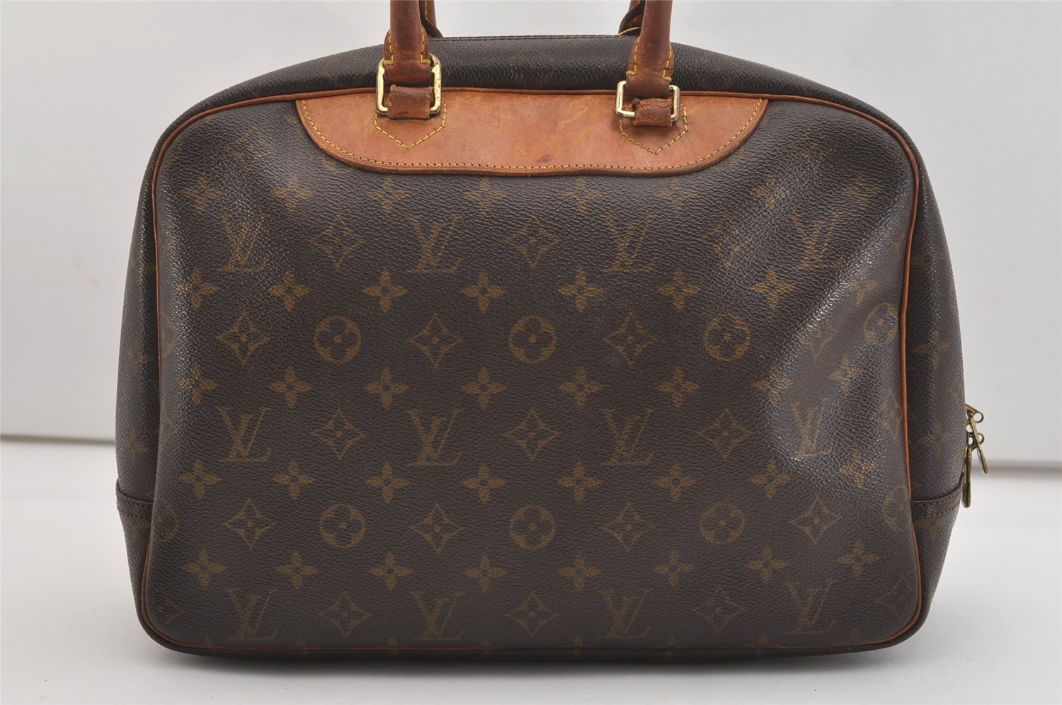 Authentic Louis Vuitton Monogram Deauville Hand Bag M47270 LV 4346J