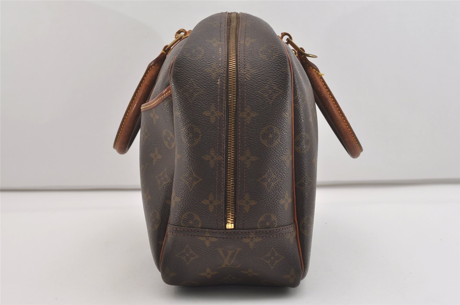Authentic Louis Vuitton Monogram Deauville Hand Bag M47270 LV 4346J