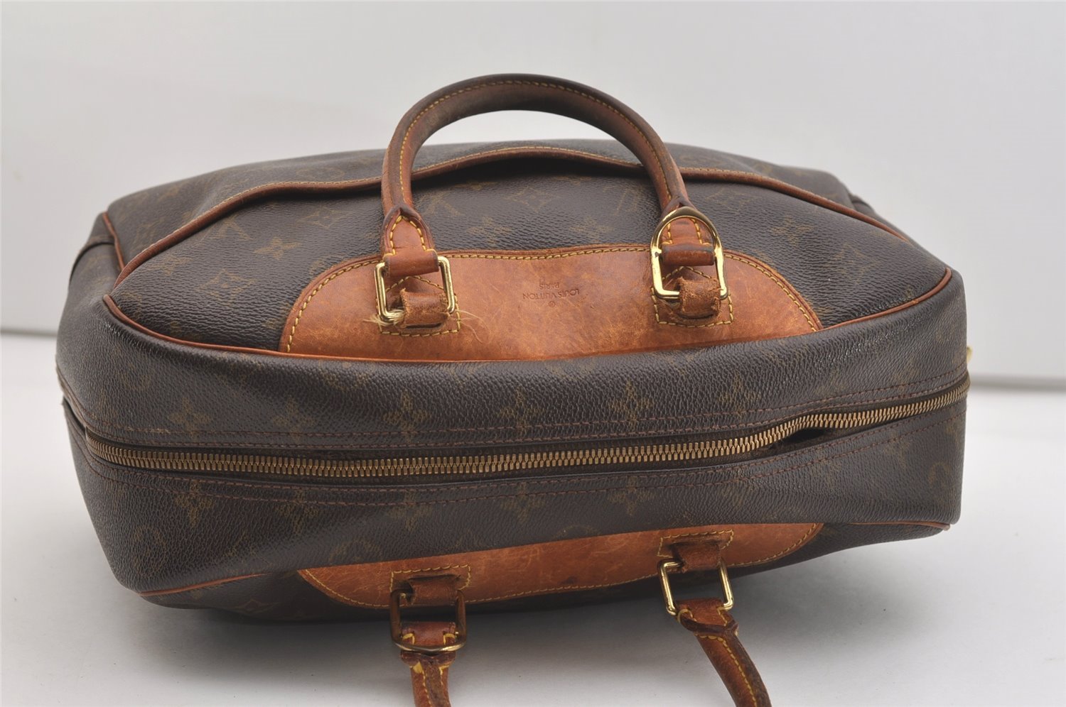 Authentic Louis Vuitton Monogram Deauville Hand Bag M47270 LV 4346J