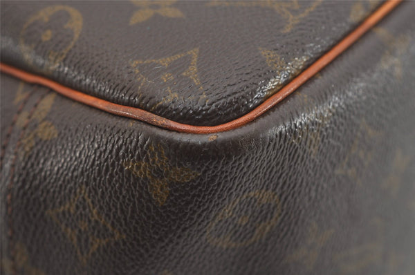 Authentic Louis Vuitton Monogram Deauville Hand Bag M47270 LV 4346J