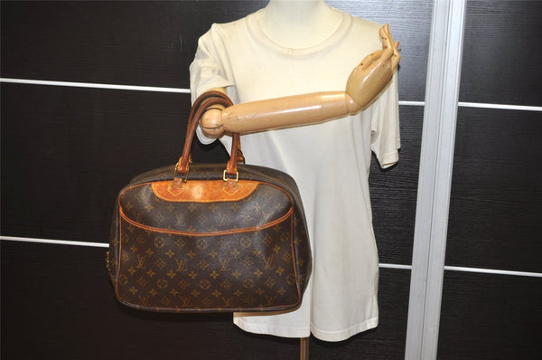 Authentic Louis Vuitton Monogram Deauville Hand Bag M47270 LV 4346J