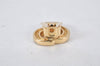 Authentic Christian Dior Clip-On Earrings Rhinestone Gold Plated CD 4346K