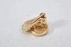 Authentic Christian Dior Clip-On Earrings Rhinestone Gold Plated CD 4346K