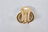 Authentic Christian Dior Clip-On Earrings Rhinestone Gold Plated CD 4346K