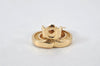 Authentic Christian Dior Clip-On Earrings Rhinestone Gold Plated CD 4346K