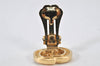 Authentic Christian Dior Clip-On Earrings Rhinestone Gold Plated CD 4346K