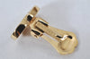 Authentic Christian Dior Clip-On Earrings Rhinestone Gold Plated CD 4346K