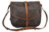 Authentic Louis Vuitton Monogram Saumur 35 Shoulder Cross Bag M42254 LV 4347J